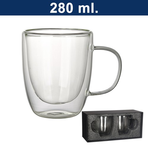 Vaso Vidrio Doble Pared SET M8
