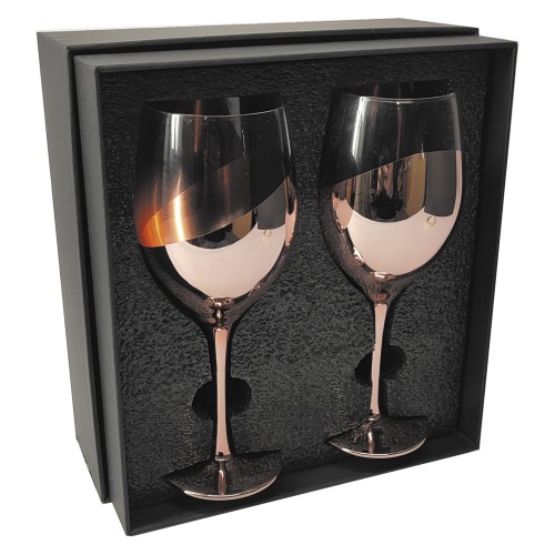 Set de 2 Copas de Vino ENCOBRIZADO M86