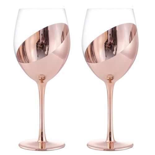 Set de 2 Copas de Vino ENCOBRIZADO M86