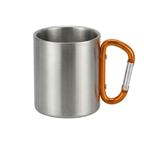 Mug Tazón Acero Inoxidable Asa Mosquetón M203