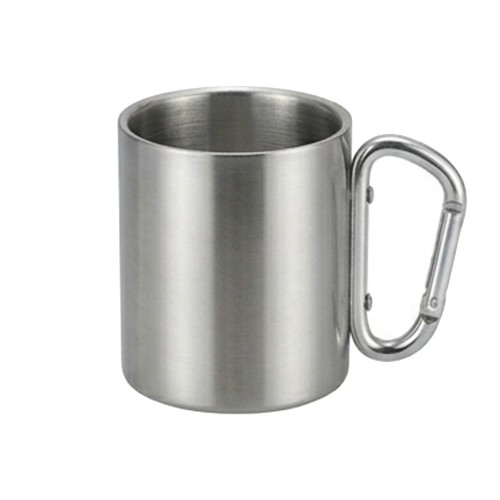 Mug Tazón Acero Inoxidable Asa Mosquetón M203