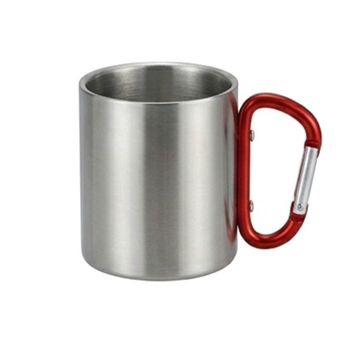 Mug Tazón Acero Inoxidable Asa Mosquetón M203