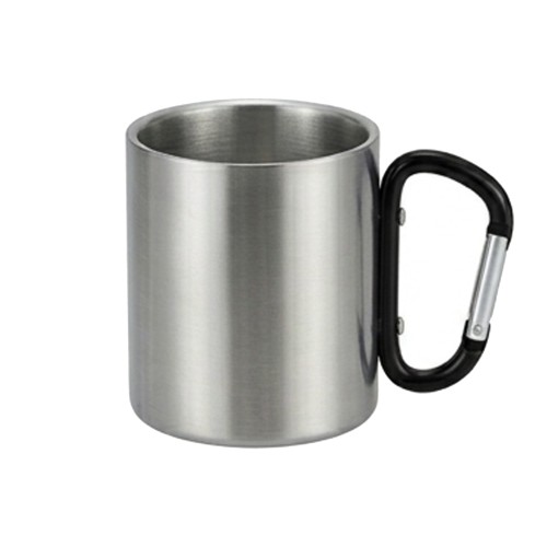Mug Tazón Acero Inoxidable Asa Mosquetón M203