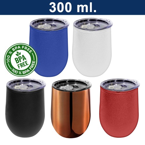 Mug Tazón Acero Inoxidable Termico / Plástico M19