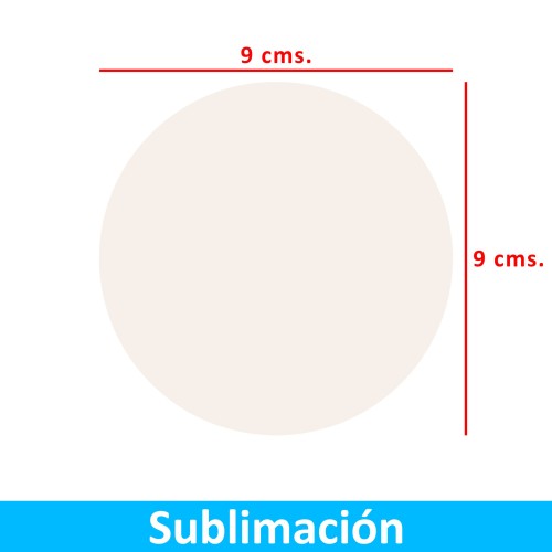 Posavasos Acrílico Acrílico Redondo PO20 BLANCO