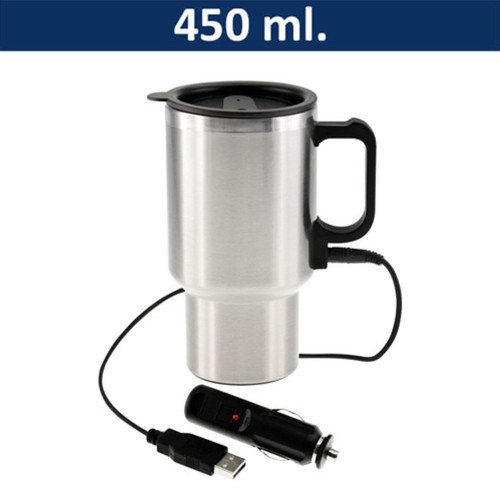 Mug Tazón Acero Inoxidable Termico Calentador para Automóvil M15