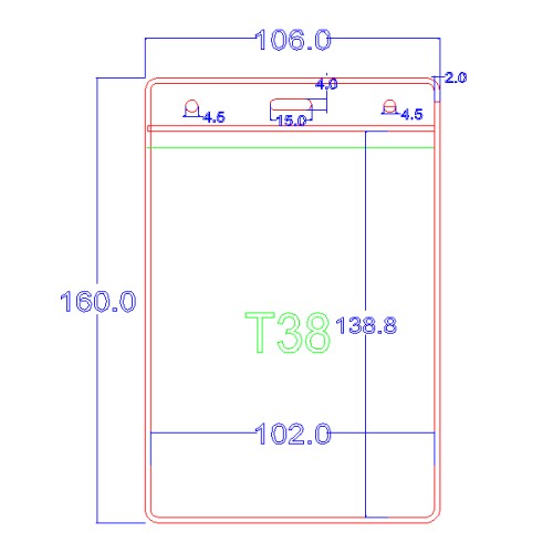 Portacredencial PVC T38