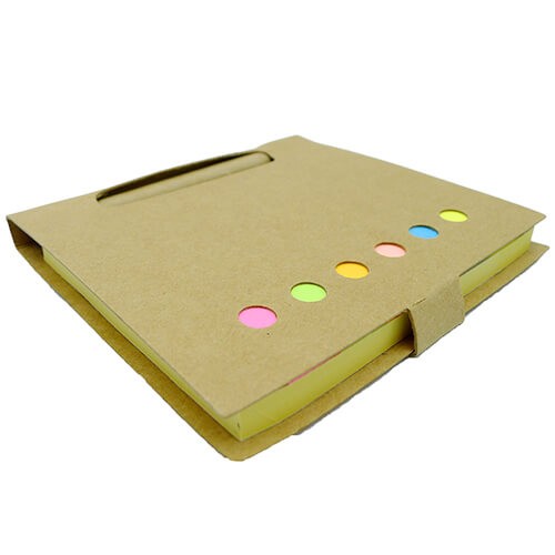 Memo set Tapa carton con Boligrafo N12