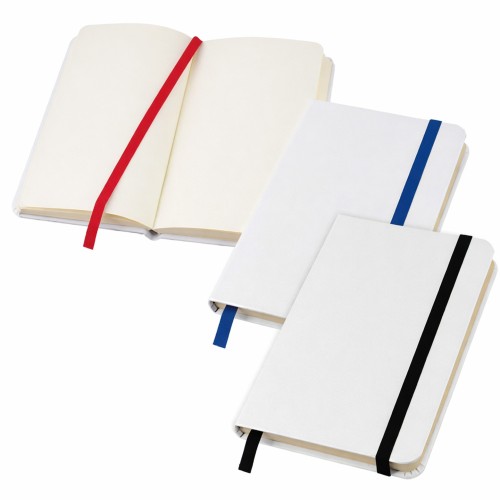Cuaderno - Libreta Tapa Simil Cuero PU White N42